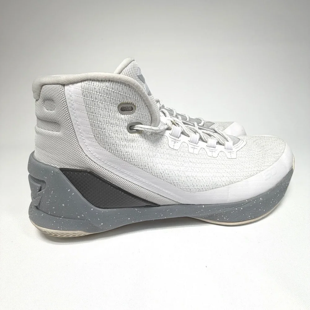 Under Armour Curry 3Zero III Basketball‎ Shoes White Grey Men's Size 11